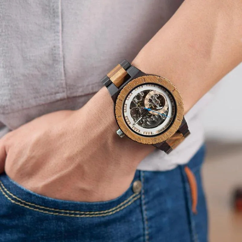 Wooden Skeleton Maximus Watch