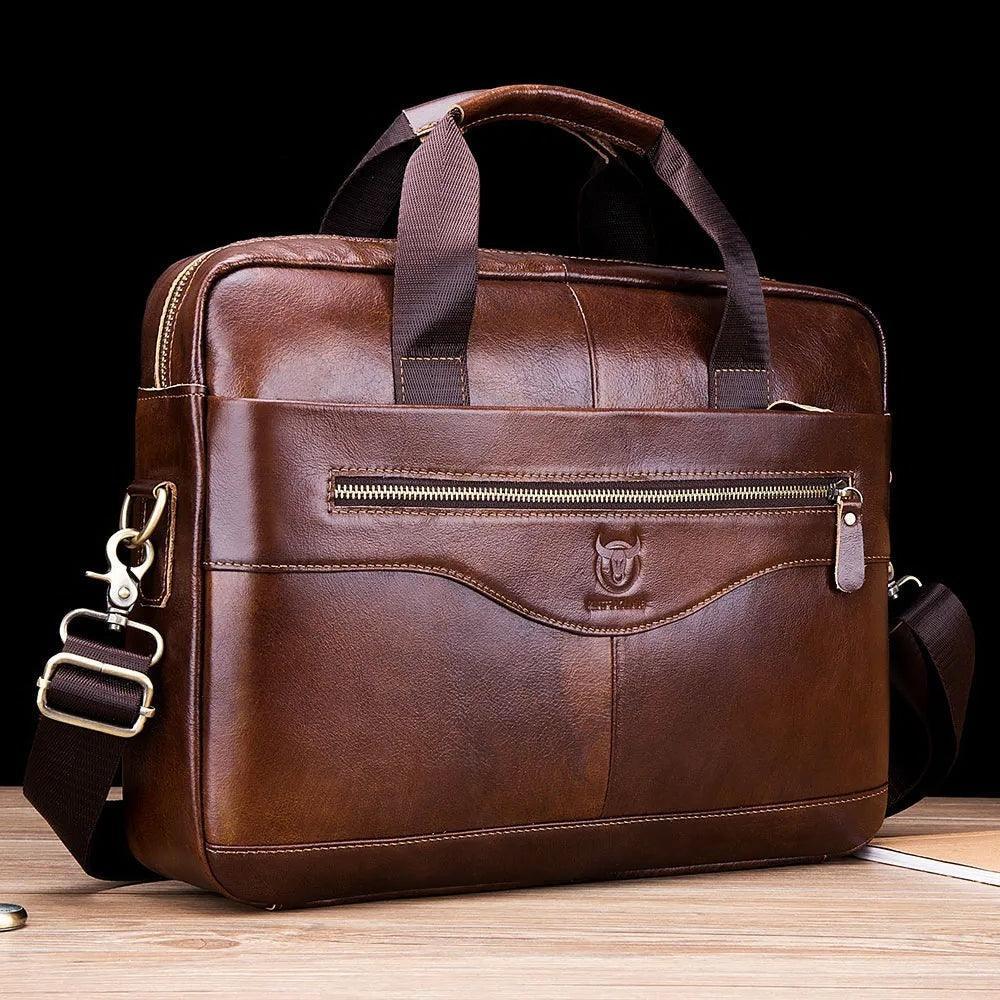 BullCaptain Premium Large Leather Bag
