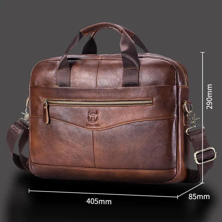 BullCaptain Premium Large Leather Bag