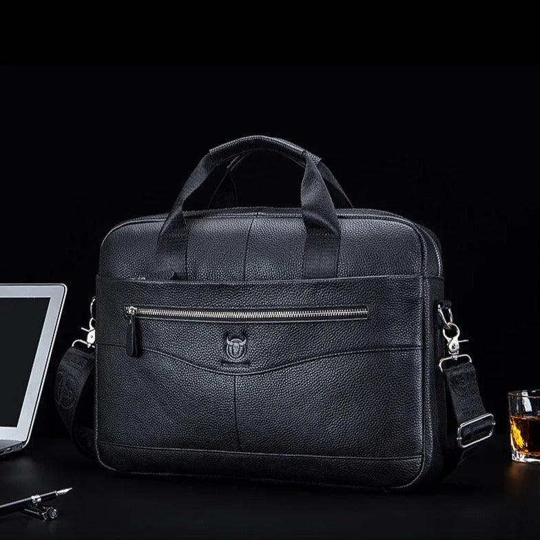 BullCaptain Premium Large Leather Bag