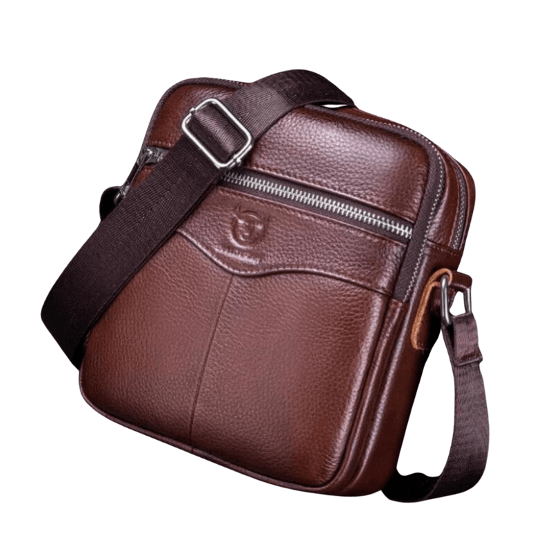 BullCaptain Executive Leather Crossbody Bag