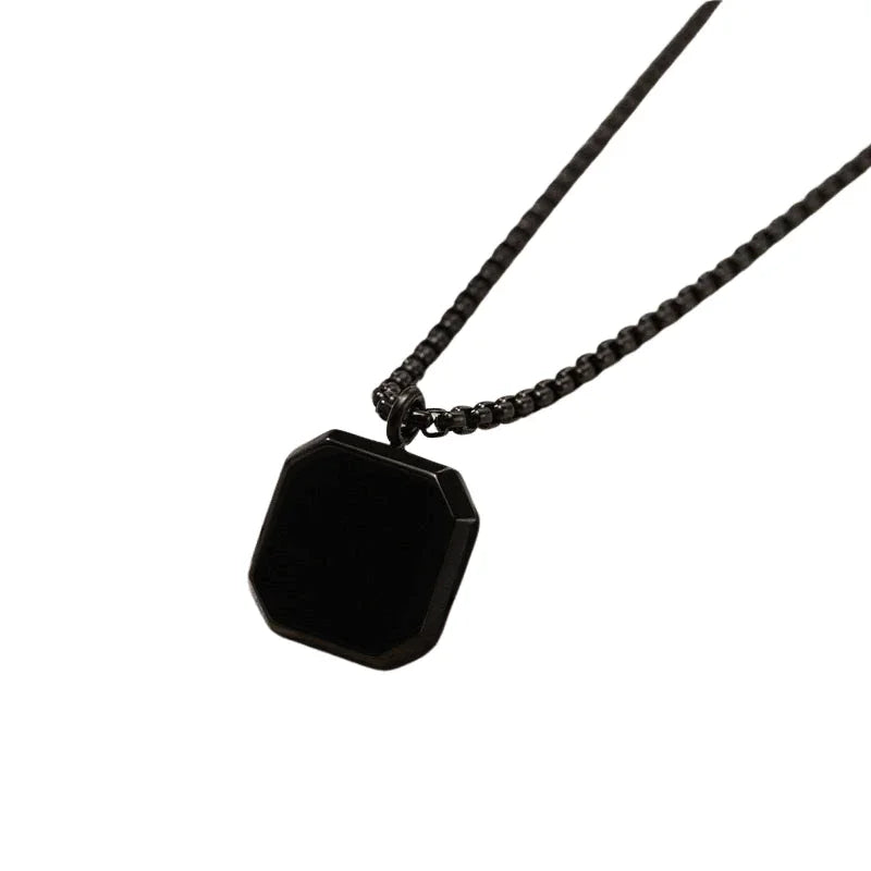 Stainless Steel Stilus Stone Necklace