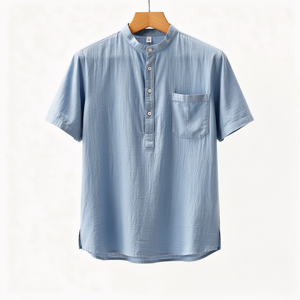 Vintage Henley Premium Linen Shirt