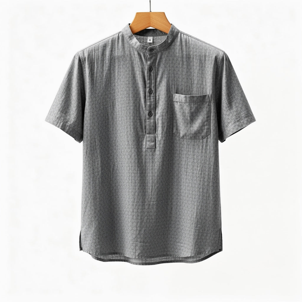 Vintage Henley Premium Linen Shirt