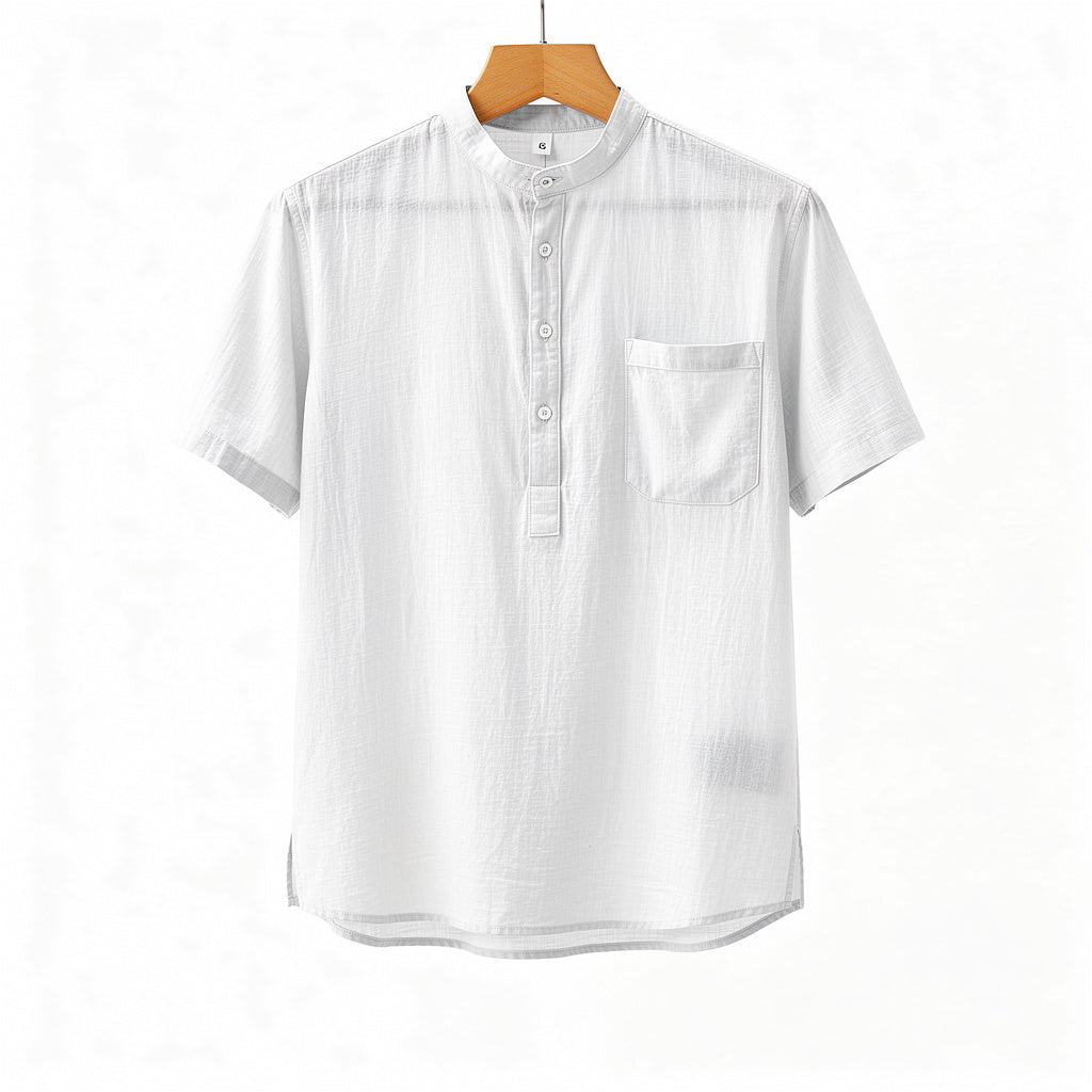 Vintage Henley Premium Linen Shirt