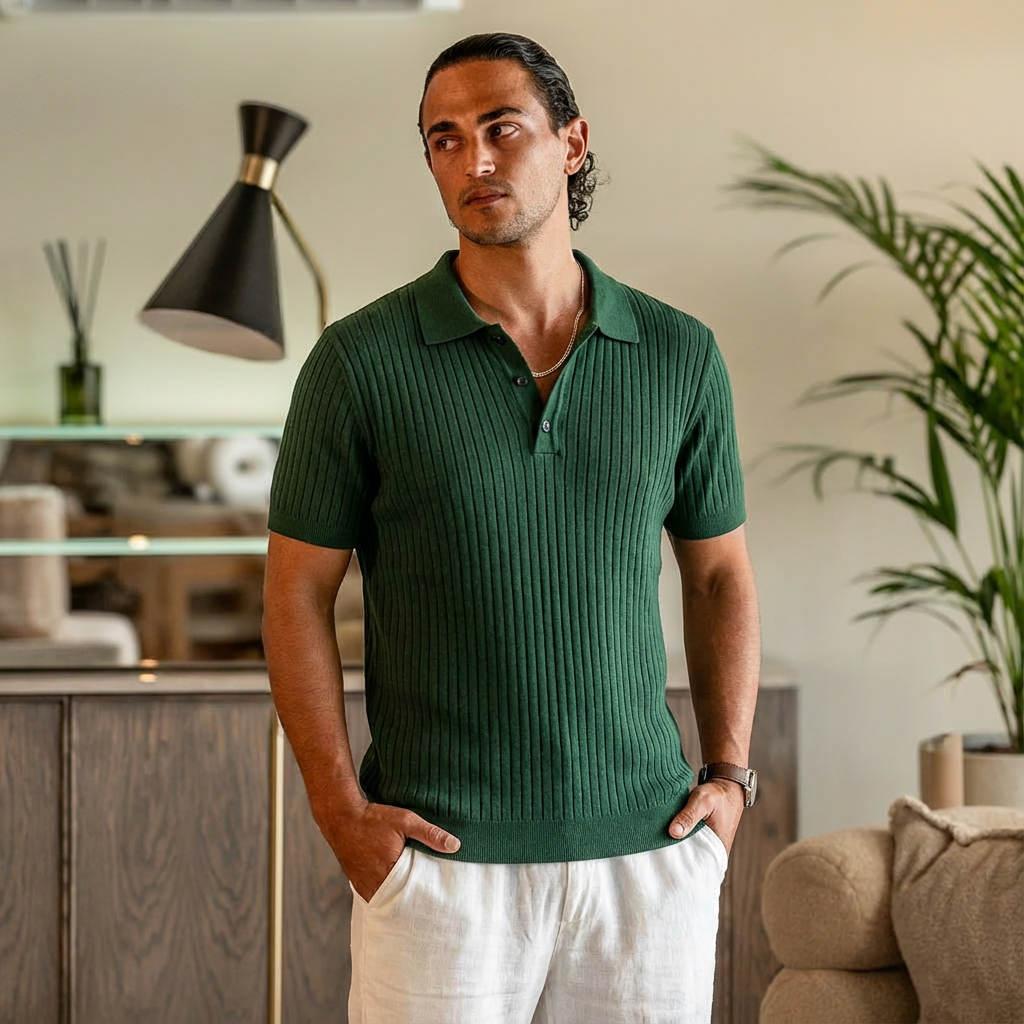 Tavros Retro Knit Polo