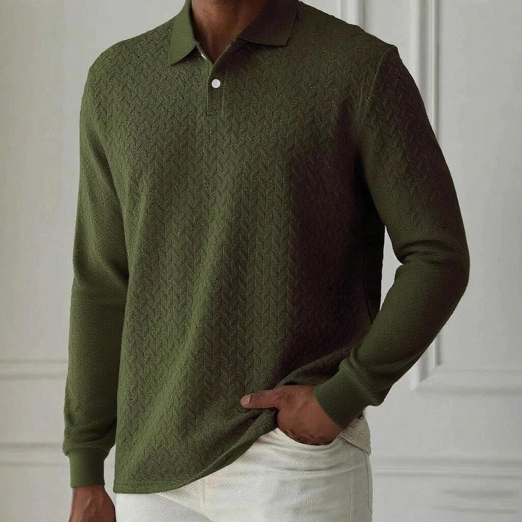 Tavros Refined Long Sleeve Polo