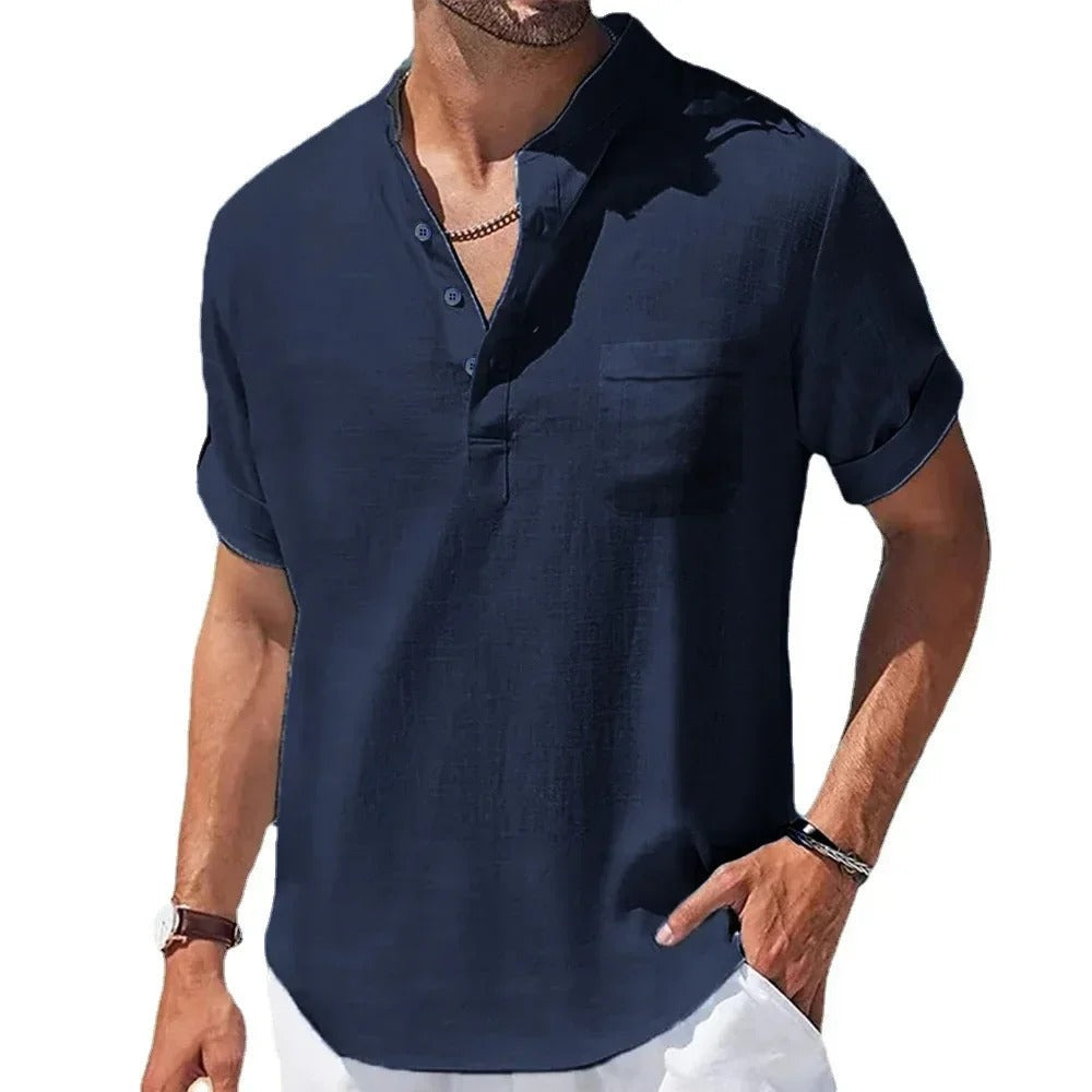 Tavros Summer Henley Shirt