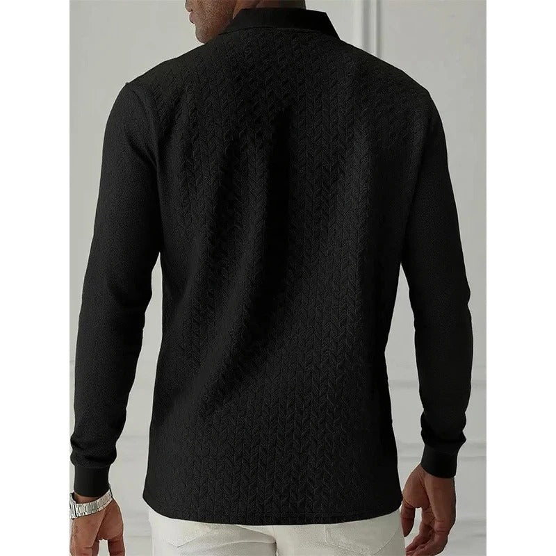 Tavros Refined Long Sleeve Polo