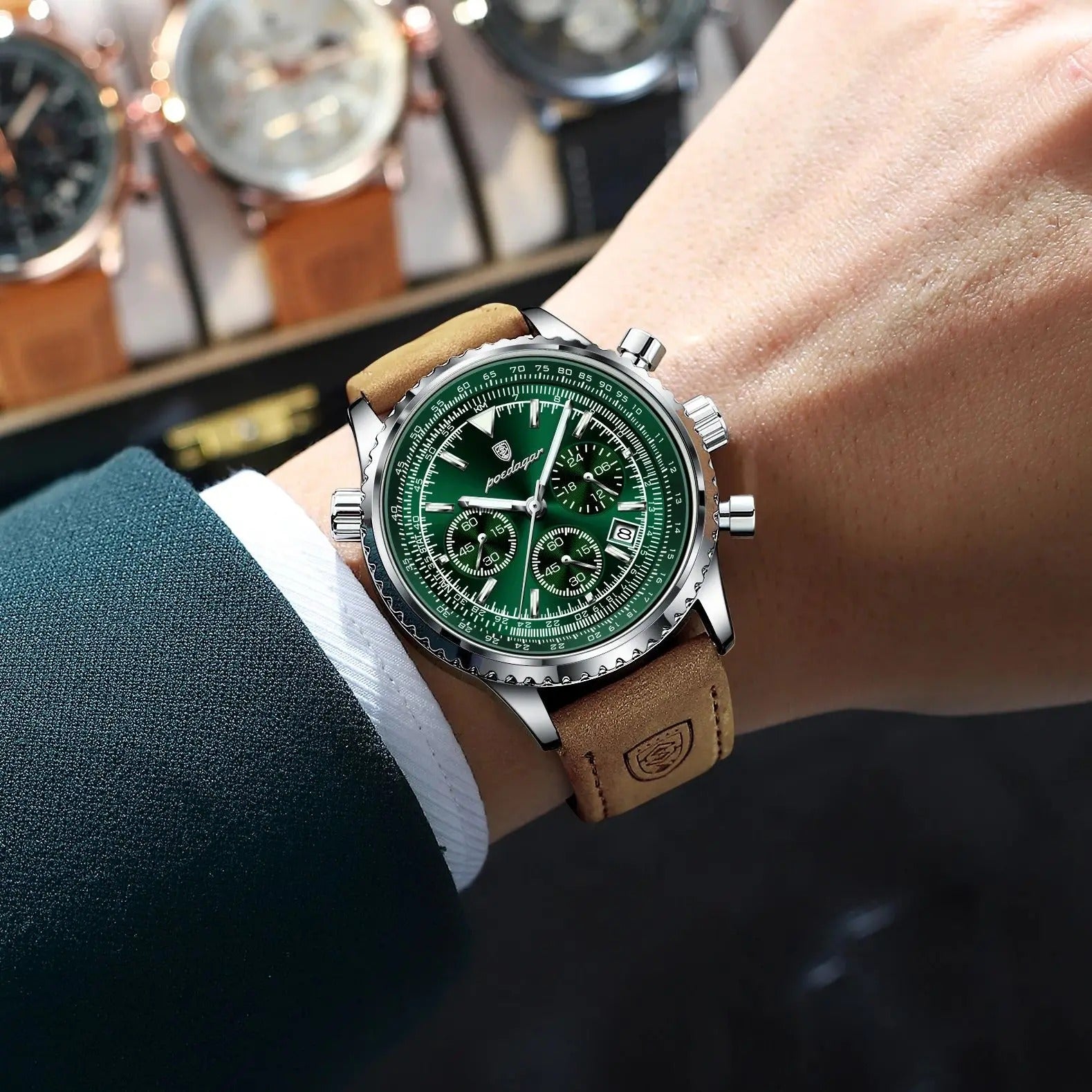 Poedagar LuxChrono Waterproof Men's Watch