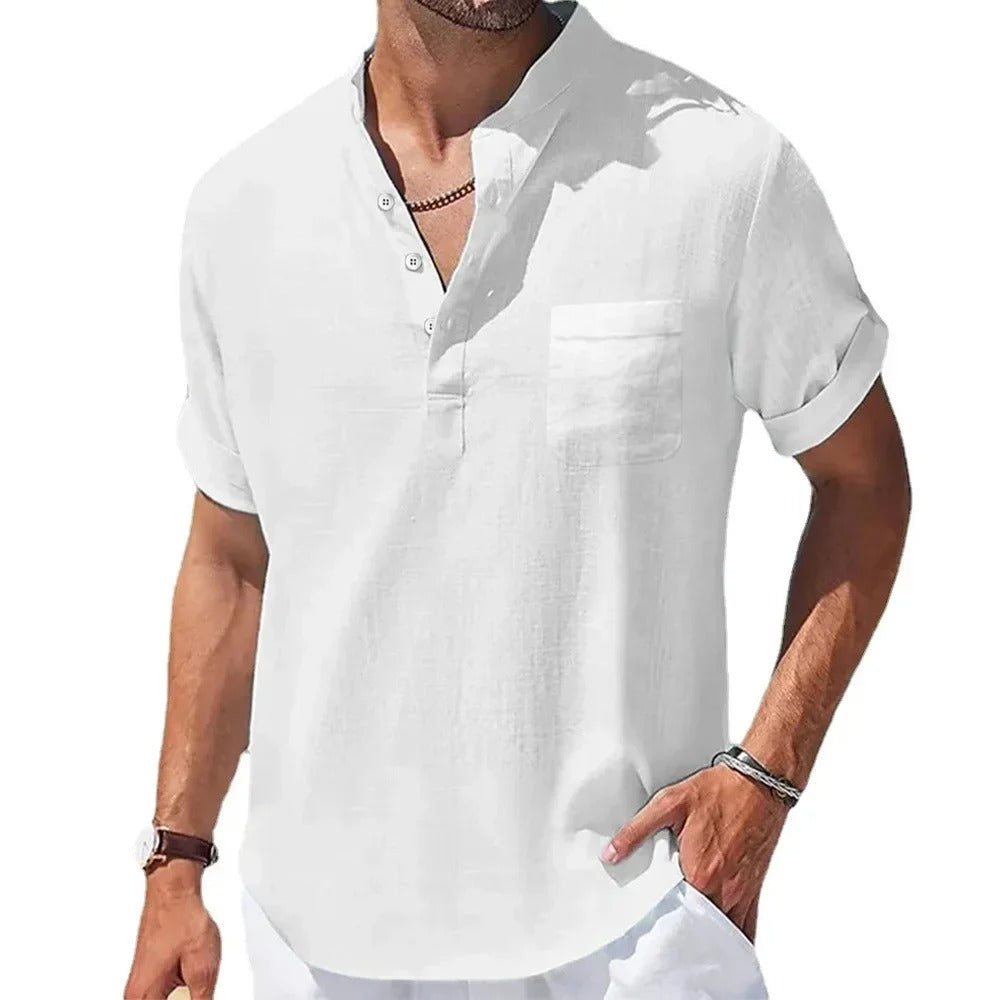 Tavros Summer Henley Shirt