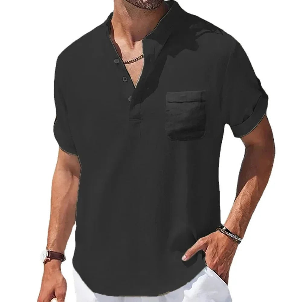 Tavros Summer Henley Shirt