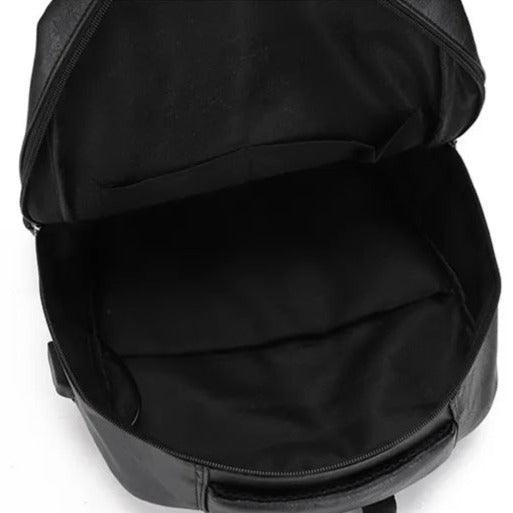 Compact Leather Backpack