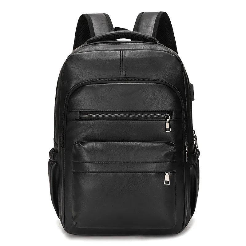 Compact Leather Backpack