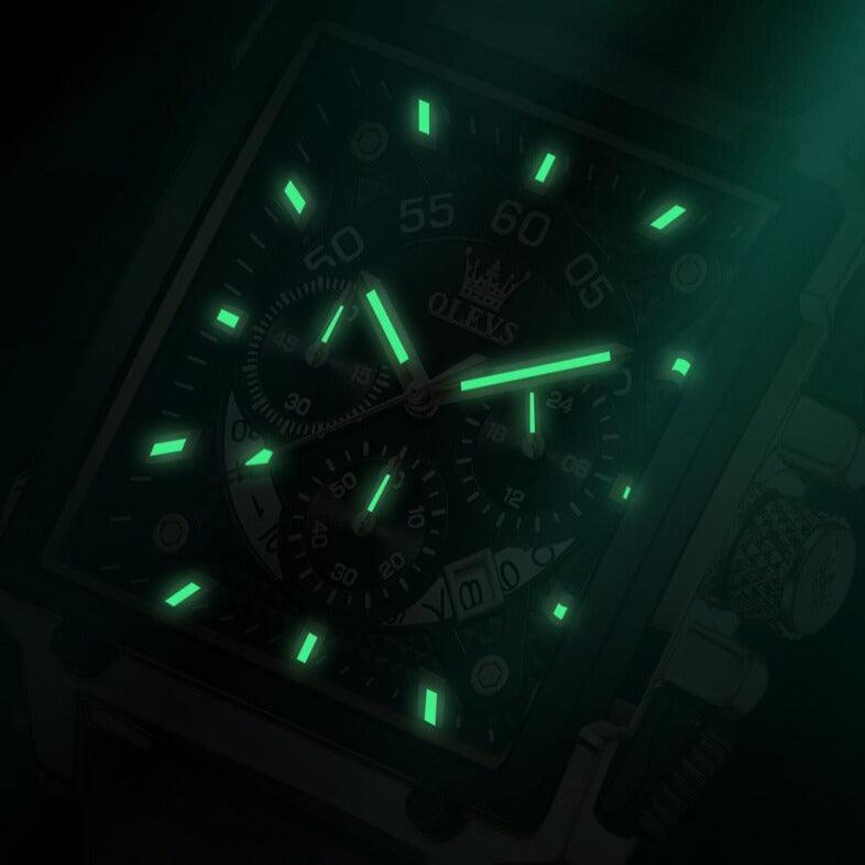 Olevs Modern Styles Leather Strap Watch