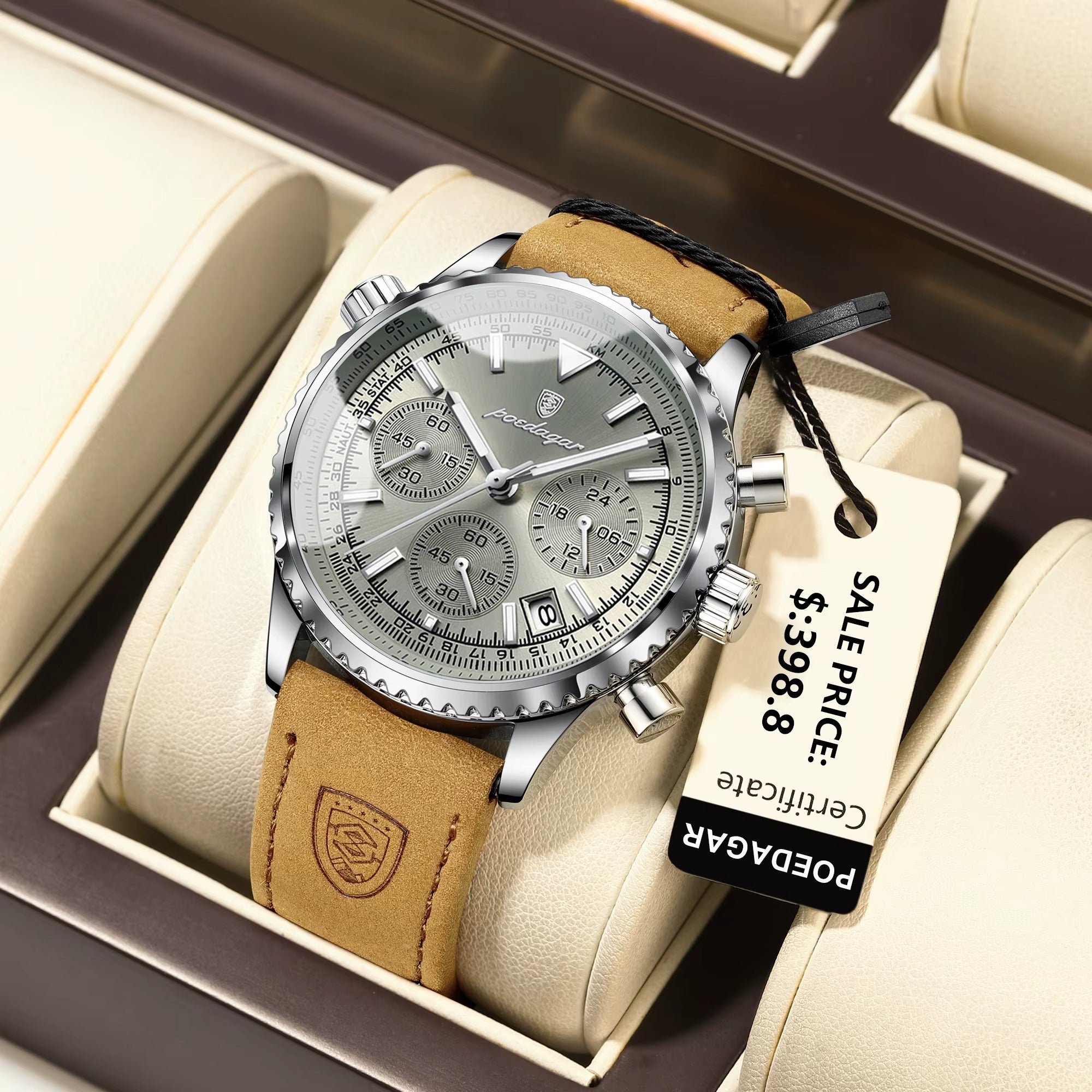 Poedagar LuxChrono Waterproof Men's Watch