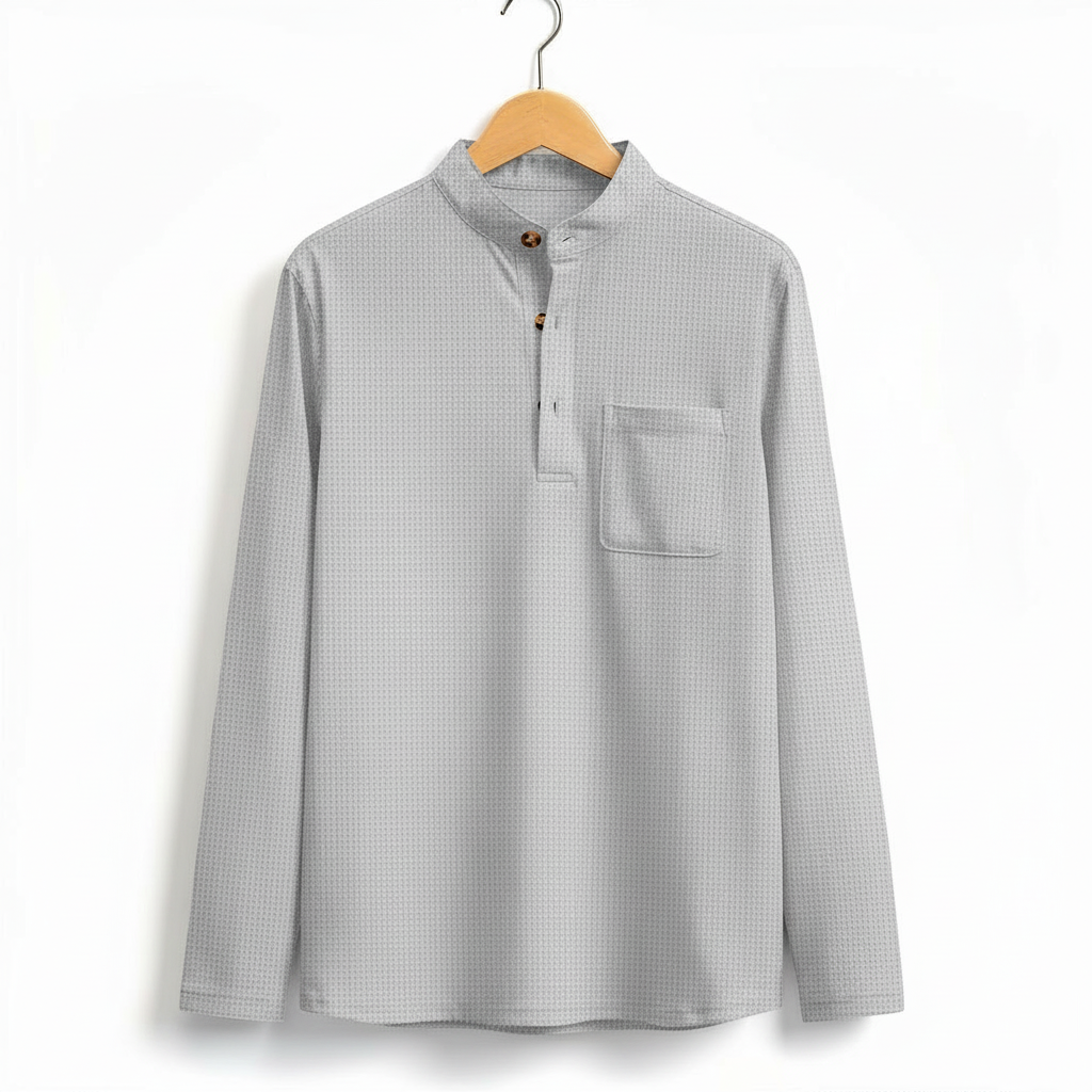 Premium Textured Long Sleeve Shirt