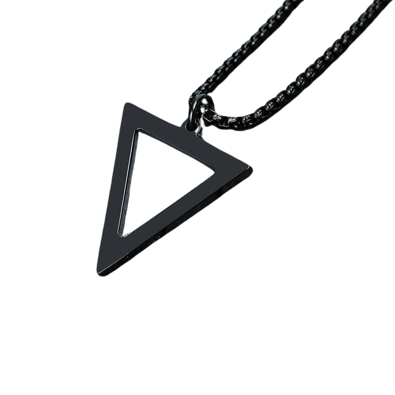 Tavros Triangle Stainless Steel Necklace