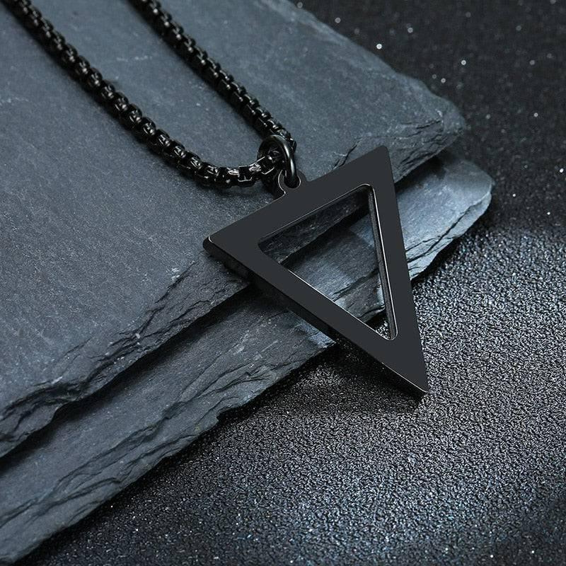 Tavros Triangle Stainless Steel Necklace