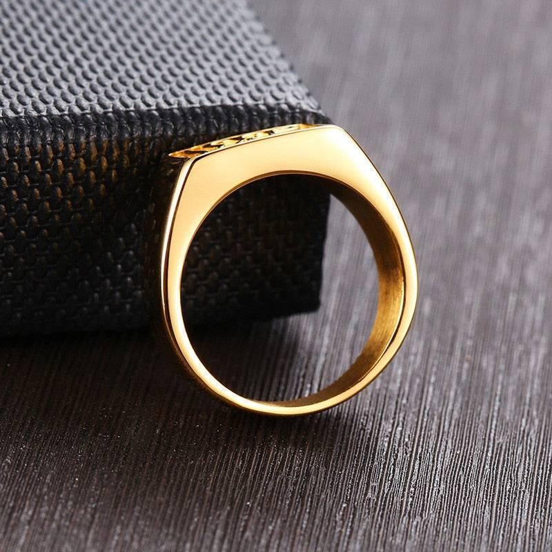 Tavros Golden Sacred Symbol Ring