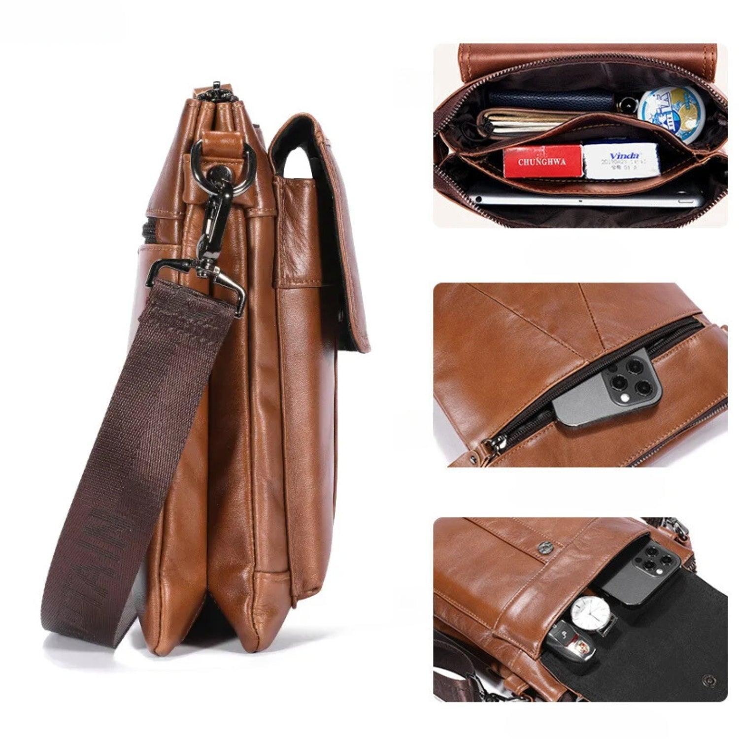 Tavros Vanguarda Leather Bag