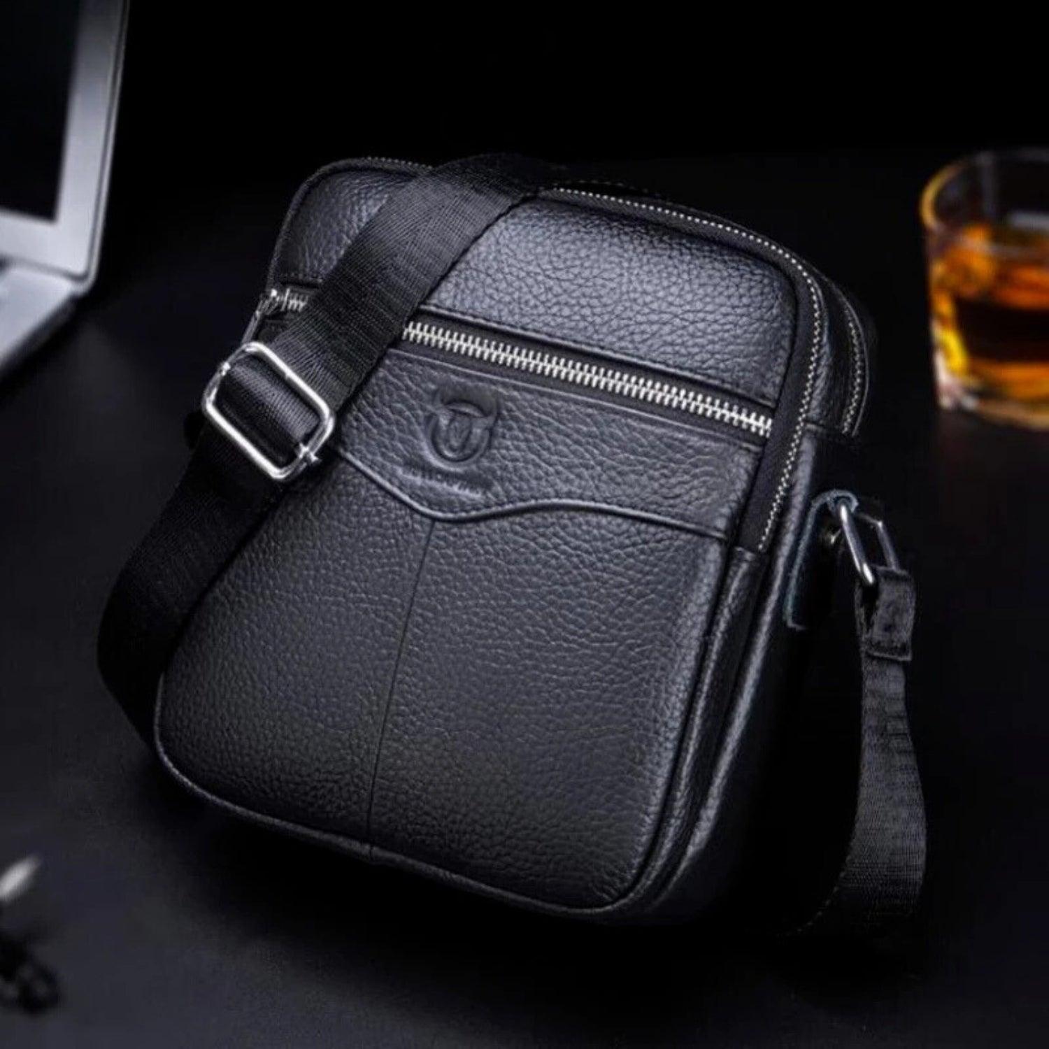 Tavros Executive Leather Crossbody Bag