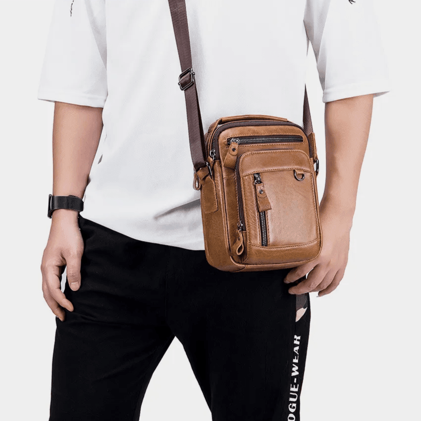 Tavros Modern Leather Crossbody Bag