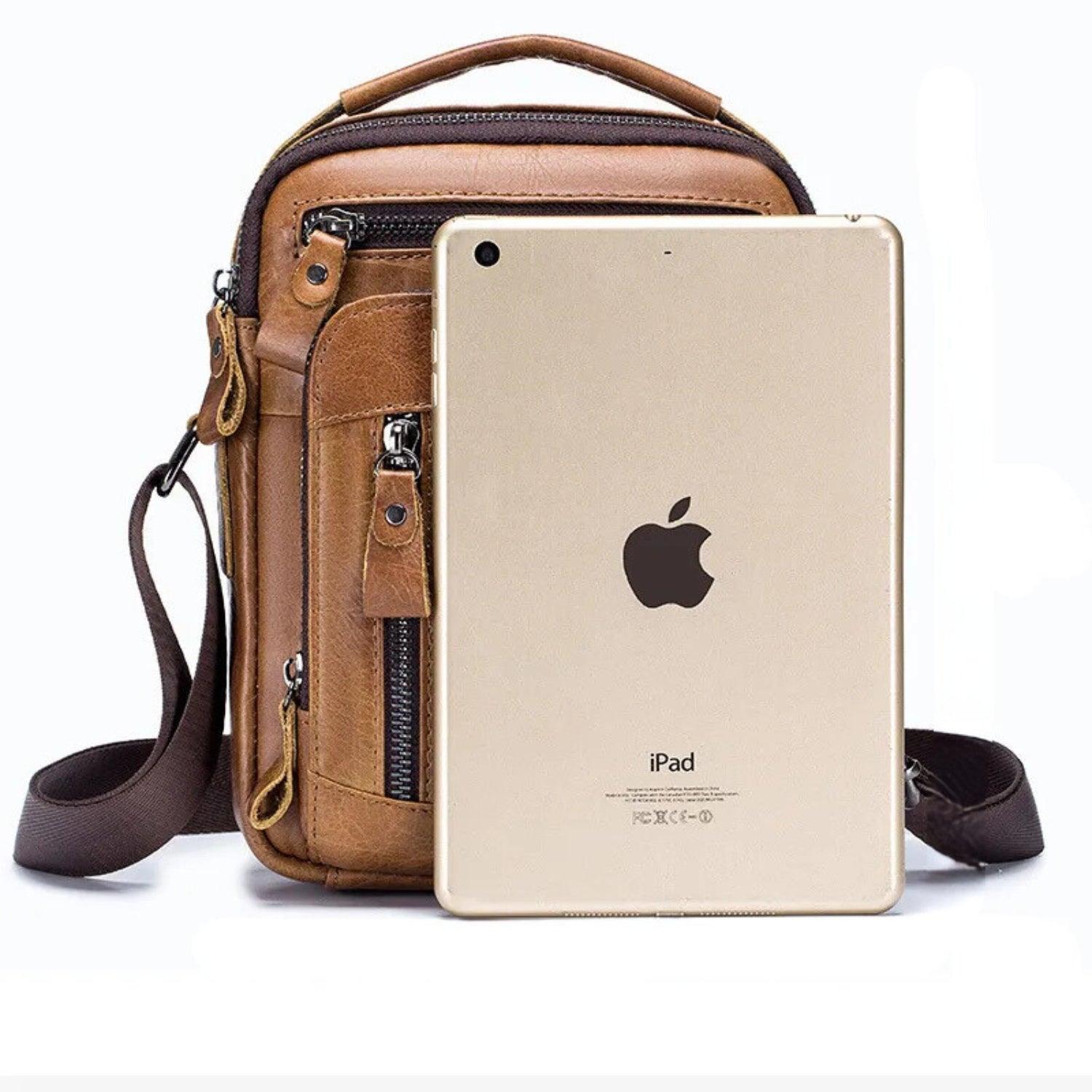 Tavros Modern Leather Crossbody Bag