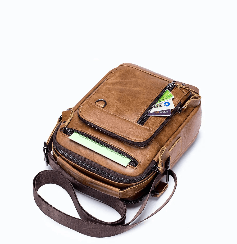 Tavros Modern Leather Crossbody Bag