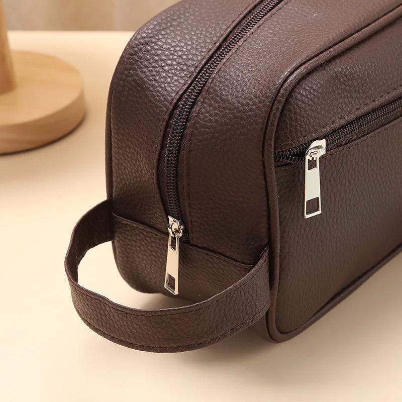 Tavros Essence Leather Toiletry Bag