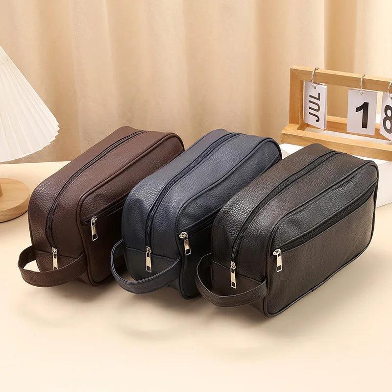 Tavros Essence Leather Toiletry Bag