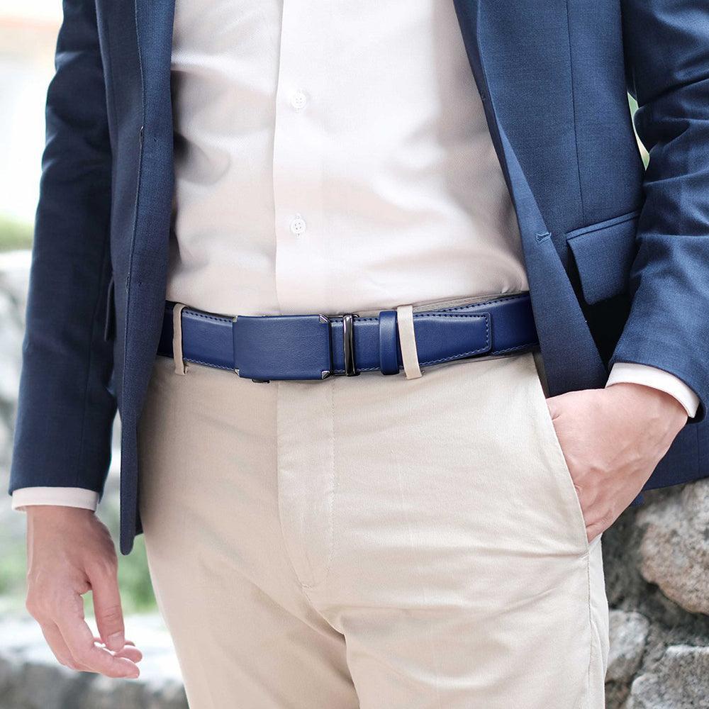 Tavros Blue Style Leather Belt