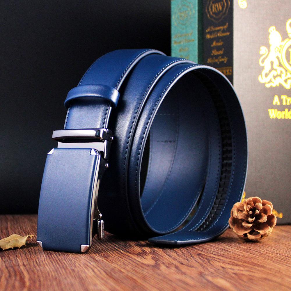 Tavros Blue Style Leather Belt