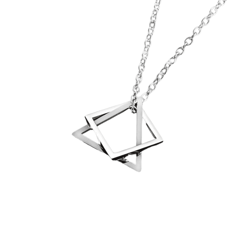 Tavros Geome Stainless Steel Necklace