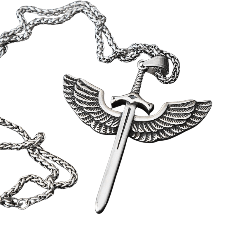 Tavros Divine Sword Stainless Steel Necklace