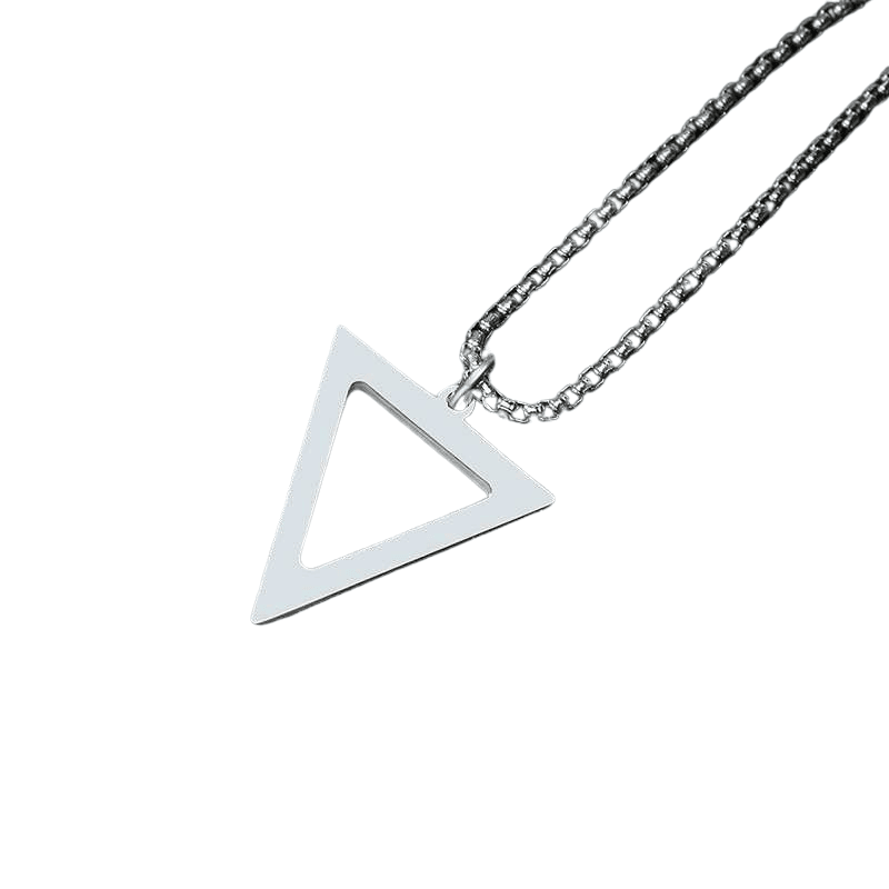 Tavros Triangle Stainless Steel Necklace