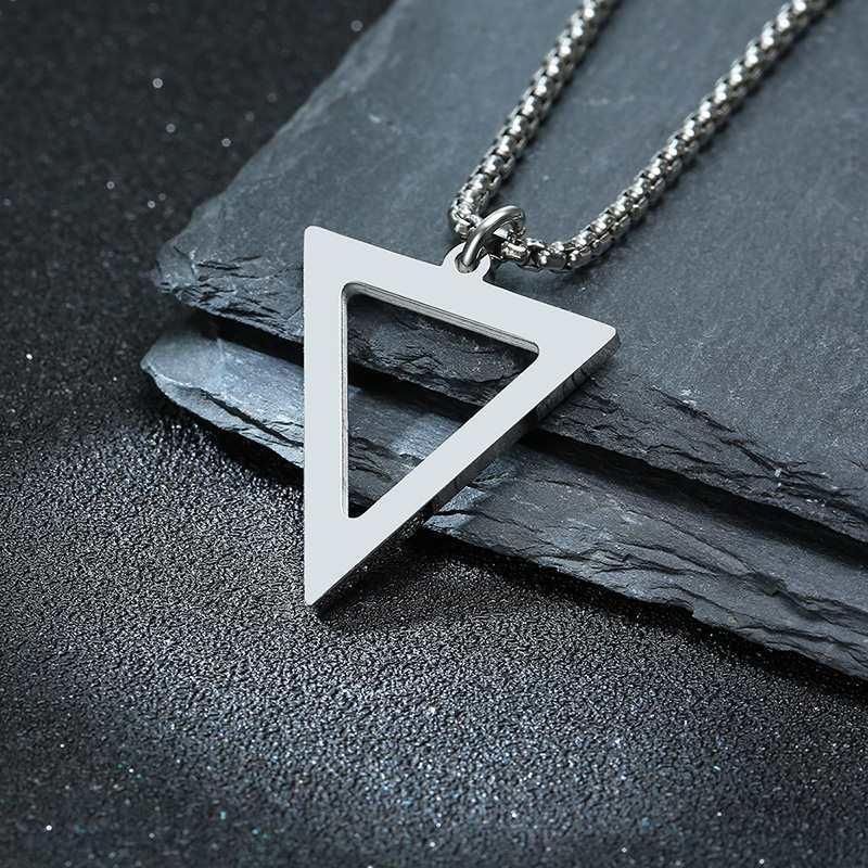 Tavros Triangle Stainless Steel Necklace
