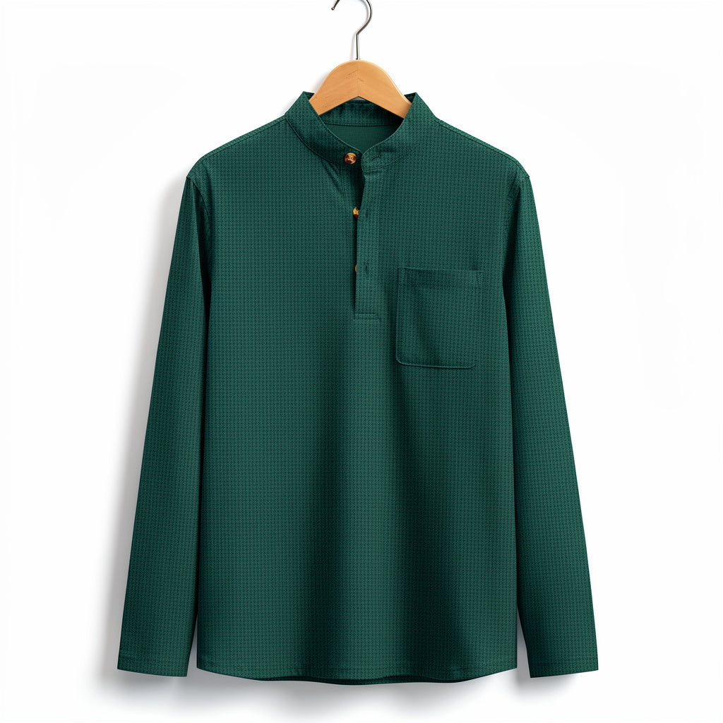 Premium Textured Long Sleeve Shirt