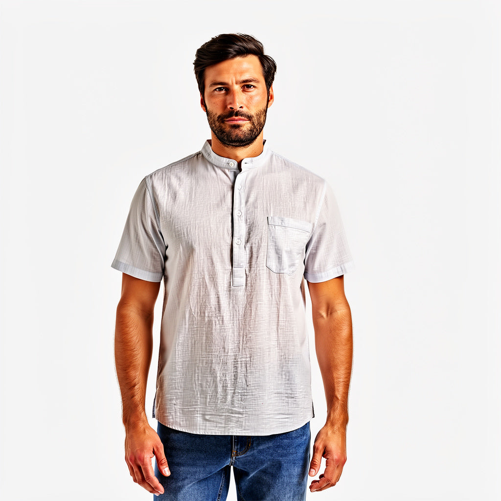 Vintage Henley Premium Linen Shirt