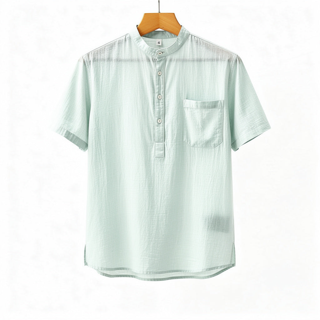 Vintage Henley Premium Linen Shirt