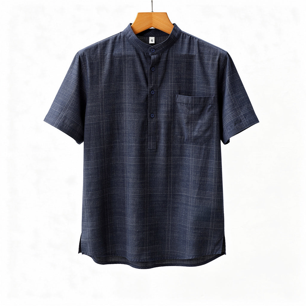 Vintage Henley Premium Linen Shirt