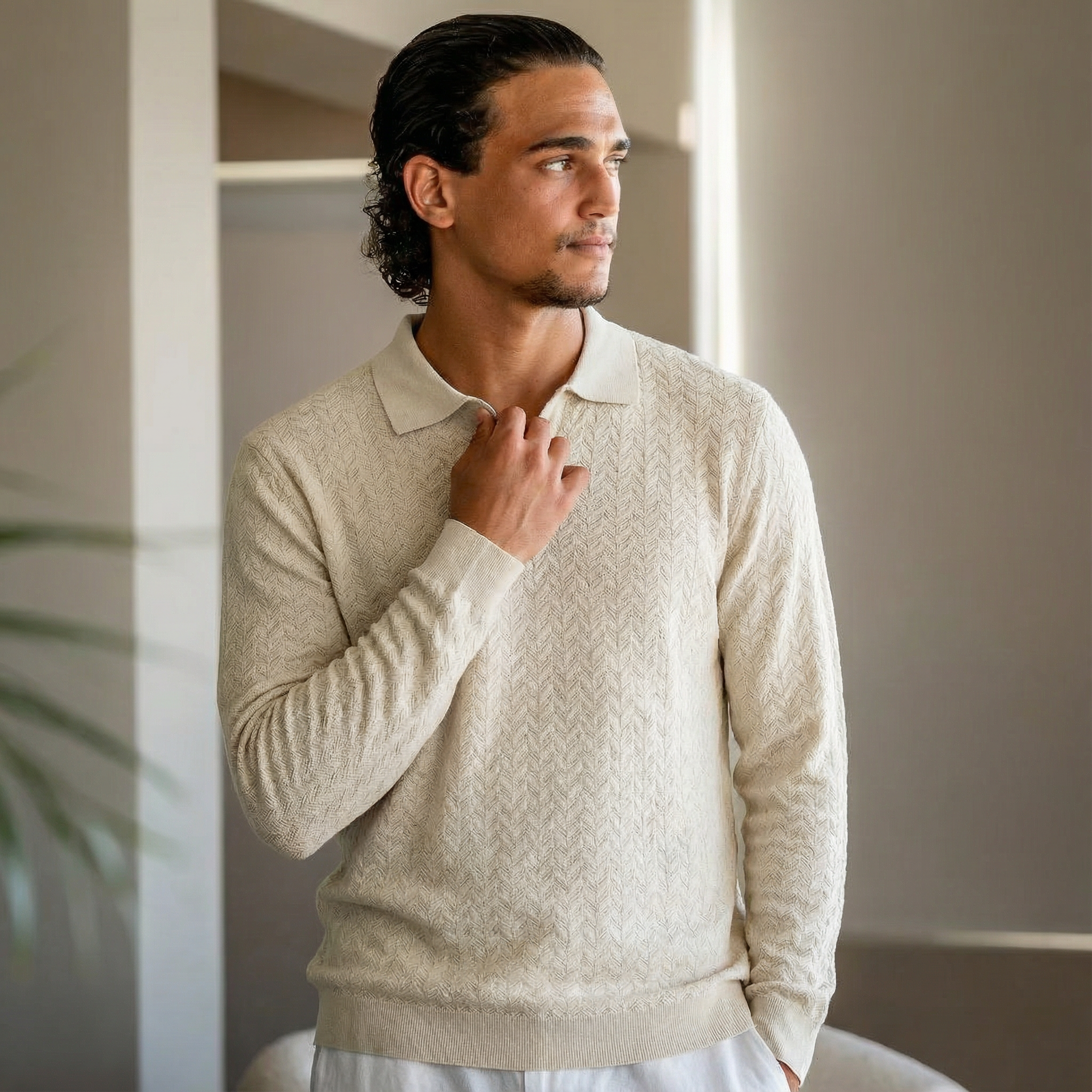 Tavros Refined Long Sleeve Polo