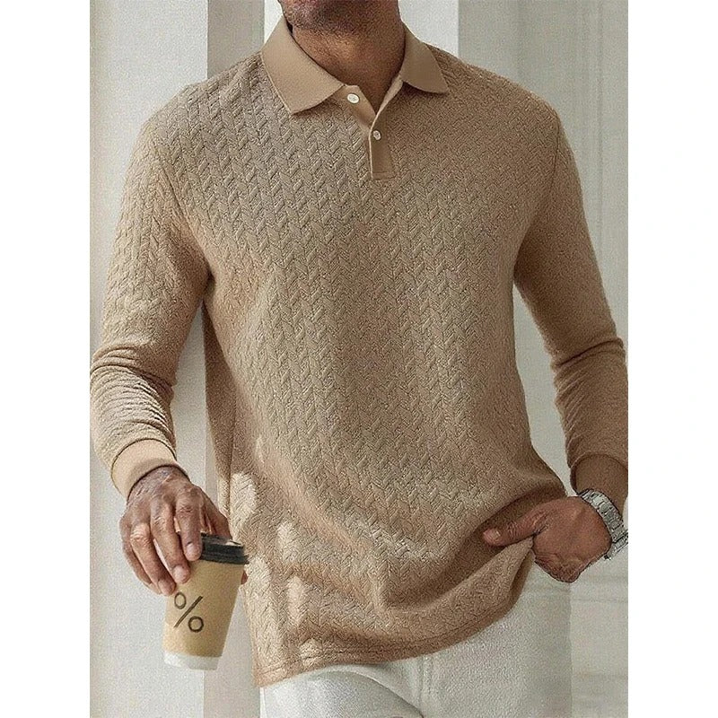 Tavros Refined Long Sleeve Polo