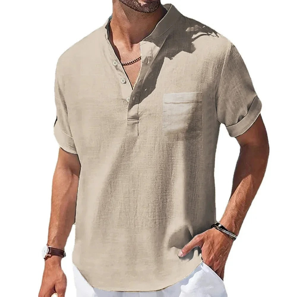 Tavros Summer Henley Shirt