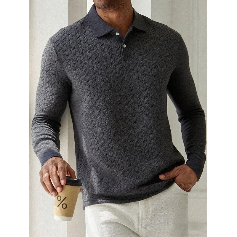Tavros Refined Long Sleeve Polo