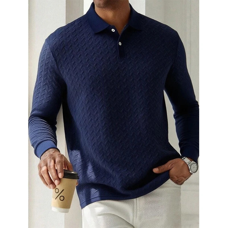 Tavros Refined Long Sleeve Polo
