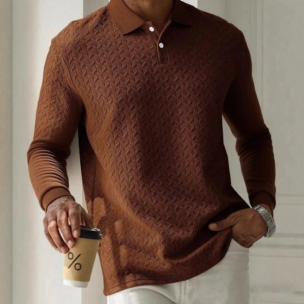 Tavros Refined Long Sleeve Polo