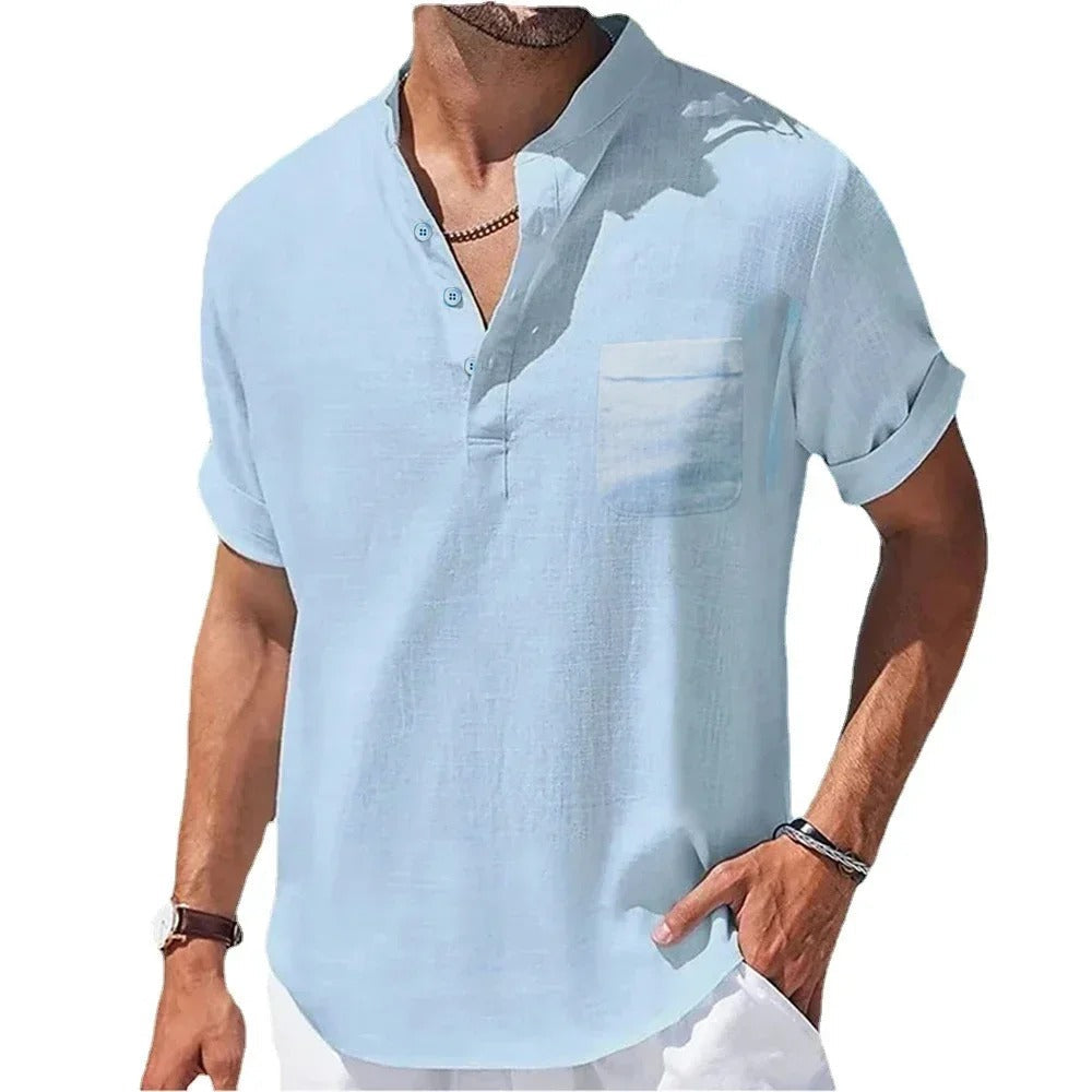 Tavros Summer Henley Shirt