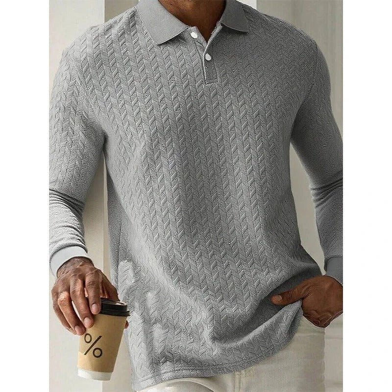 Tavros Refined Long Sleeve Polo