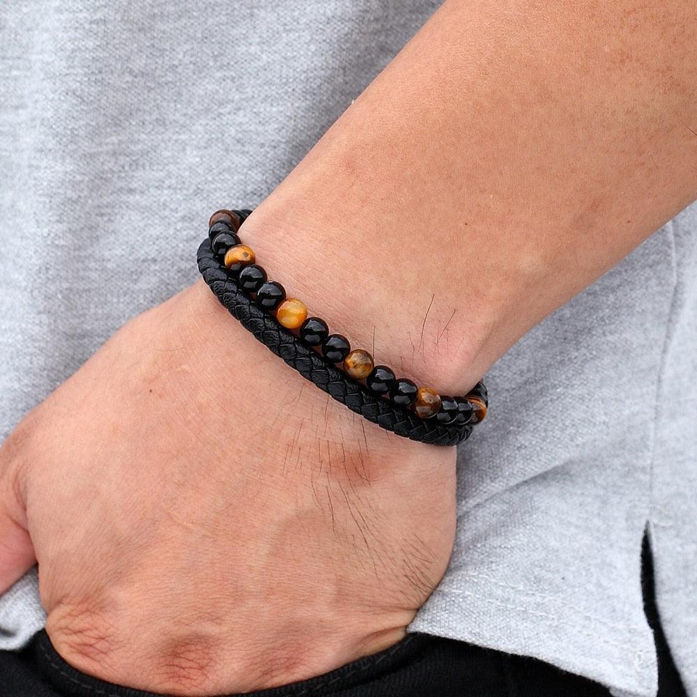Tavros Distinctive Leather Bracelet